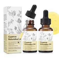 Óleo de Cyperus Rotundus para Cuidados com a Remoção de Pelos, 2 Unidades, 4.04 FlOz | Para uso após depilação com lâmin