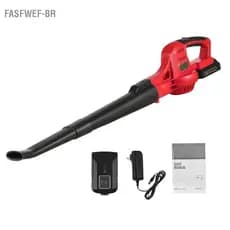 fasfwef-br Ventilador de folhas elétrico sem fio de 20V Controle de 2 velocidades 60MPH / 130MPH Vassoura portátil