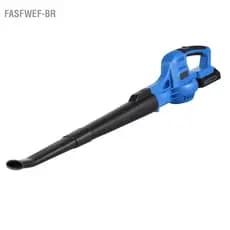 fasfwef-br Ventilador de folhas elétrico sem fio de 20V Controle de 2 velocidades 60MPH / 130MPH Vassoura portátil