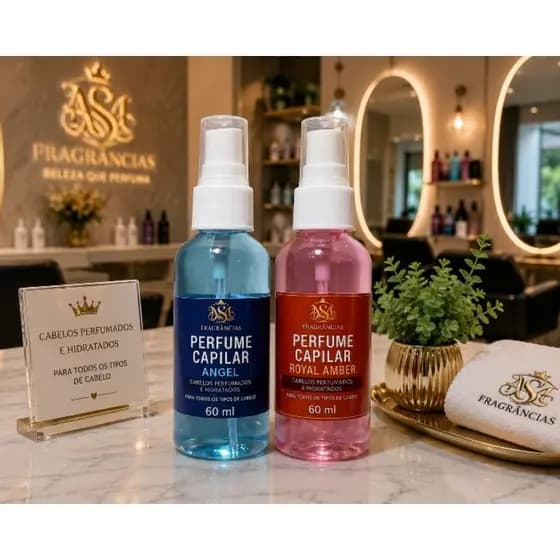 Perfume capilar com proteção térmica. Cabelo hidratado e cheiroso