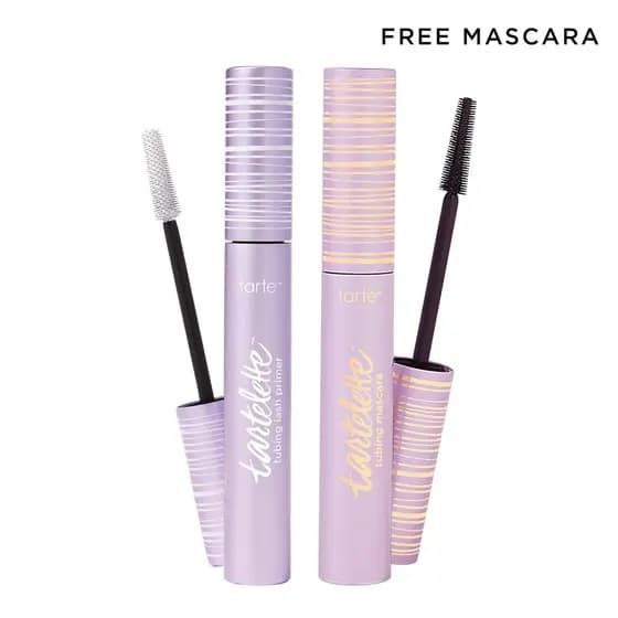 tarte x @itsmaureenkelly lash cocktail - máscara e primer para cílios em formato de tubo