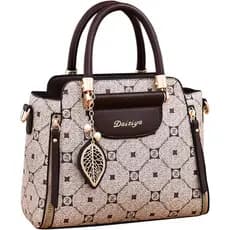 Elegante bolsa feminina de couro PU, bolsa de ombro, bolsa transversal feminina, bolsa mensageiro fashion, bolsa de mão.