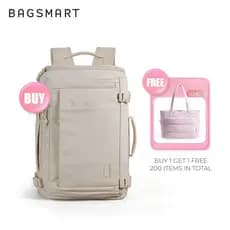 [Compre 1 Leve 2] Mochila de viagem impermeável multiuso, Bagsmart, acesso rápido, capacidade de 28L e 38L, adequada