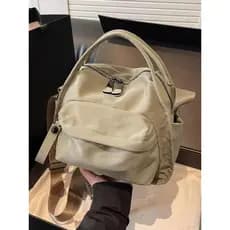 Bolsa de Ombro Feminina Elegante em Cor Sólida, Bolsa Transversal com Zíper Moderna para Uso Diário, Bolsa Casual Versát