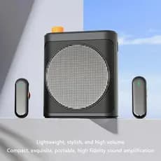Alto-falante Megafone Sem Fio, Tamanho Mini, Com Microfone de Lapela, Amplificador de Voz Portátil, Adequado para Profes
