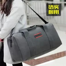 Simples bolsa de lona de grande capacidade bolsa de viagem masculina portátil feminina bolsa de viagem de curta distânci