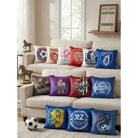 Suchao travesseiro travesseiro de futebol sala de estar sofá almofada decoração para casa travesseiro de carro suchao