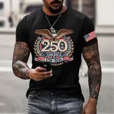 Vendas diretas da fábrica Europa América Venda quente Independência americana comemorativa japonesa masculina de manga c