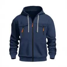 Cross-Border tamanho grande Workwear estilo moletom Amazon estação independente Casual na moda zíper Cardigan moletom ma