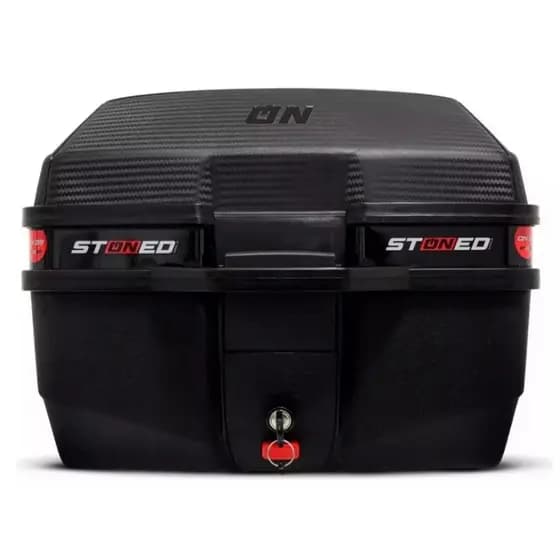 BAU BAULETO STONED 35 LITROS BASE UNIVERSAL PROMOÇÃO MOTOBOY + PARAFUSOS E CHAVE OFERTA IMPERDIVEL