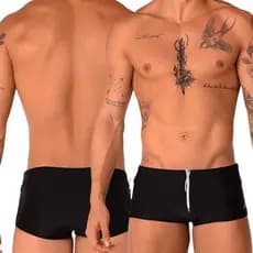 Sunga Masculina Box Roupa de Praia/Piscina Modelo Boxer Proteção UV50+ Tamanho P ao GG