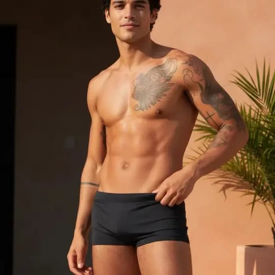 Sunga Masculina Boxer com Forro e Cordão Tecido Premium Seca
