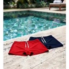 Sunga De Praia Sunga Boxer Lisa Masculina com Cordão Ajustável Adulto P Ao GG