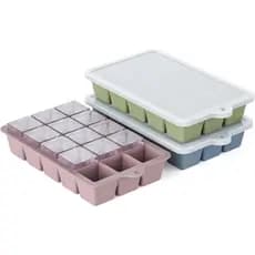 Forma de Gelo de Silicone, Pacote com 3, Molde de Gelo HANCELANT, Formas de Gelo para Freezer com Tampa para Whisky, Coq