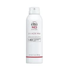 EltaMD UV AOX Mist Protetor Solar Mineral em Spray FPS 40, Protetor Solar de Amplo Espectro para Rosto e Corpo com Óxido