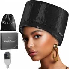 Vaporizador de Cabelo para Cabelos Naturais, Uso Doméstico, com 10 Níveis de Aquecimento, Aquece Rapidamente, Touca Térm