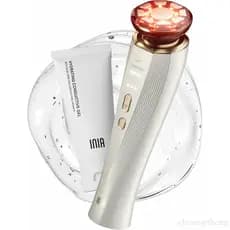 INIA Dispositivo de Terapia de Luz Vermelha 3 em 1 para Rosto e Pescoço, Ferramenta de Cuidados com a Pele para Redução