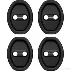 4 Peças de Protetores de Fechadura de Porta de Carro Aprimorados, Capa de Silicone para Fechadura de Porta de Carro para