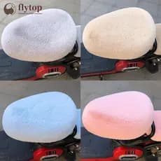 FLYTOP Selim De Bicicleta Elétrica De Pelúcia Macio Capas De Assento Almofada De Ciclismo Confortável F3J6
