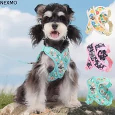 Colete De Arnês Para Cães Em Forma De X NEXMO , Corda Leve Ajustável Filhotes , À Prova De Fuga