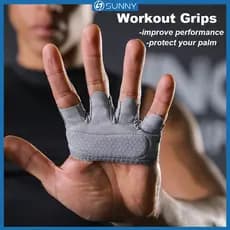 SunnyFit 2 Pçs Puxar Para Cima Apertos Luvas De Levantamento De Peso Ginásio Treino De Fitness Haltere Barra De Mão Dead