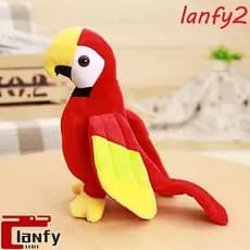 LANFY Papagaio Brinquedos De Pelúcia Crianças Presentes Bonito Travesseiro Bonecas Animais Algodão Brinquedo Macio Anima