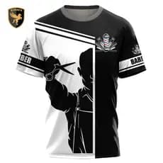 Camiseta masculina impressão 3D moda Casual manga curta camiseta unissex uniforme superior respirável camiseta masculina