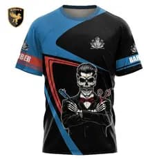 Camiseta masculina impressão 3D moda Casual manga curta camiseta unissex uniforme superior respirável camiseta masculina
