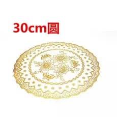 PVC dourado placemat Coaster tigela esteira cinzeiro esteira bandeja estilo europeu placemat isolamento térmico vaso dec