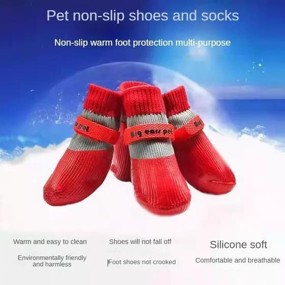 Sapatos para cães, calçados esportivos impermeáveis para animais de estimação para uso externo