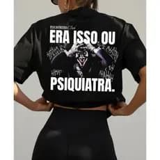 Camiseta Camisa 100% Algodão Feminina Treino Academia Musculação Fitness Gym Crossfit Psiquiatra