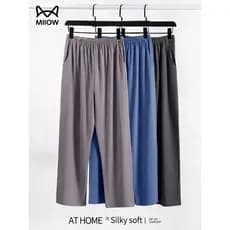 Gato calças de pijama masculino Modal algodão calças masculinas único Wear primavera outono estilo talento casa calças v