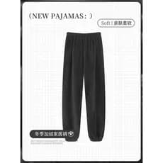2026 novo estilo outono inverno dia calças masculinas calças de pijama velo engrossado Coral velo pijamas flanela casa c