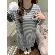 2026 novo estilo feminino verão de manga curta filhote de cachorro bonito camisola com almofada no peito mulheres grávid
