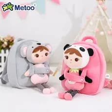 Mochila de pelúcia kawaii original da Metoo com animais, mochila destacável para crianças do jardim de infância, present