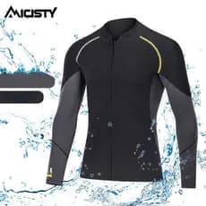 Roupa de mergulho de manga comprida de 1,5 mm com snorkel, à prova de frio, tamanho grande para surf.