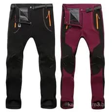 Calças de Fleece Femininas S-5XL para Inverno e Outono, Impermeáveis, para Esqui, Camping, Hiking, Escalada e Ciclismo S