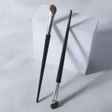 Pincel de sombra de nariz de crina, pincel de maquiagem, asa de nariz, manchas chanfradas, sombra de cabelo de Animal, d