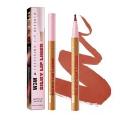 Lápis Delineador de Lábios, Lápis Labial Matte à Prova d'Água de Longa Duração, Deslizamento Suave e Cremoso, Tonalidade