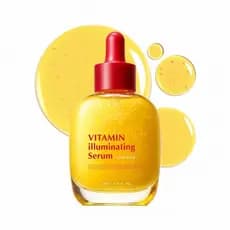 Sérum Facial Iluminador com Vitamina C, Niacinamida, Ácido Hialurônico e Vitamina E |   Clareador para Manchas Escuras,