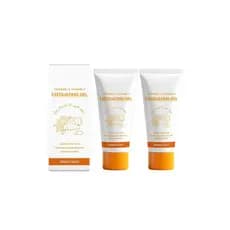 Gel Esfoliante de Cúrcuma e Vitamina C, 2 Unidades de Gel Esfoliante Suave e Hidratante de Cúrcuma para Rosto e Corpo, E