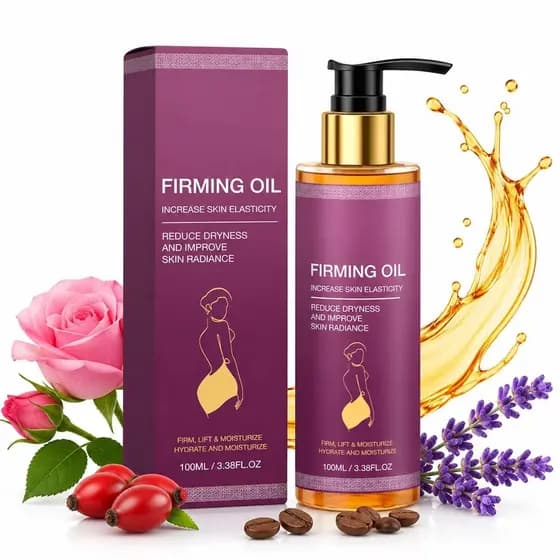 Óleo Firmador Corporal com Fórmula Natural, Hidratante para Braços, Pernas e Abdômen, Hidratante Leve e Não Oleoso para