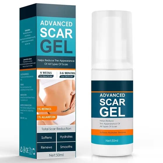 Gowgaw Gel para Cicatrizes, Creme para Cicatrizes, Gel Avançado para Cicatrizes Cirúrgicas, Rosto, Corpo, Pernas, Queima