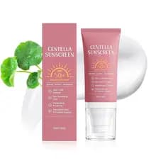 Protetor Solar Centella SPF 50, Protetor Solar Facial Coreano para Pele Sensível, Protetor Solar em Sérum Centella com Á