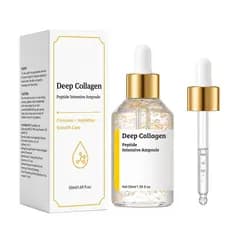 Ampola Intensiva de Peptídeos de Seda Glow, Sérum Facial com Peptídeos de Cobre, Colágeno e Múltiplos Peptídeos, Sérum F
