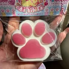 Brinquedo Macio em Forma de Pata de Gato (Roxo)