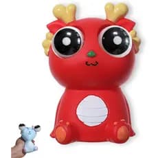 Brinquedo Anti-Stress Dragão com Olhos Saltitantes - Brinquedo Sensorial Macio para Alívio do Estresse para Adultos, Bol