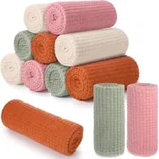 Buryeah 12 Peças de Cobertor de Flanela para Festa do Pijama, 50 x 60 Polegadas, Certificado Oeko-tex Standard 100, Cobe