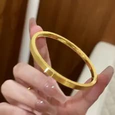 Pulseira feminina de pauzinhos de areia escovada dourada, acessórios de casamento luxuosos de alta qualidade com luz de