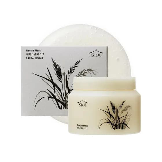 Máscara de Arroz SIOT 8.45 Onças – Máscara Facial e Corporal Coreana de Arroz Icheon para Limpeza Profunda, Hidratação e